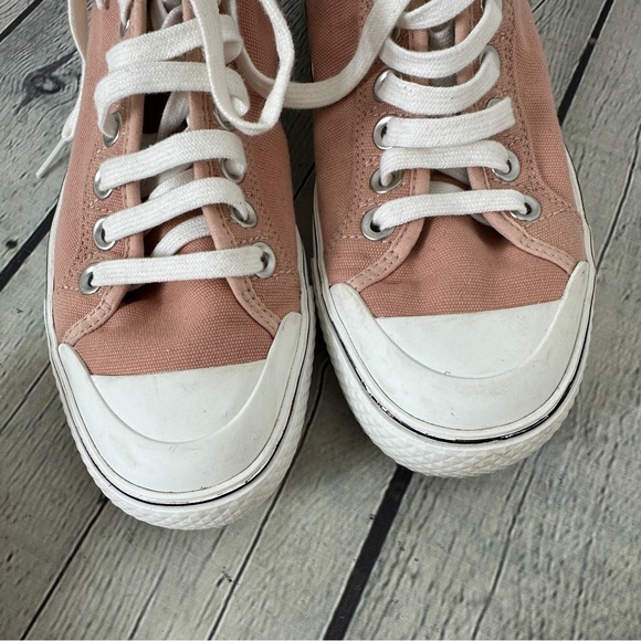 Stella McCartney Pink Canvas High-Top Sneakers size 38 - Picture 7 of 8